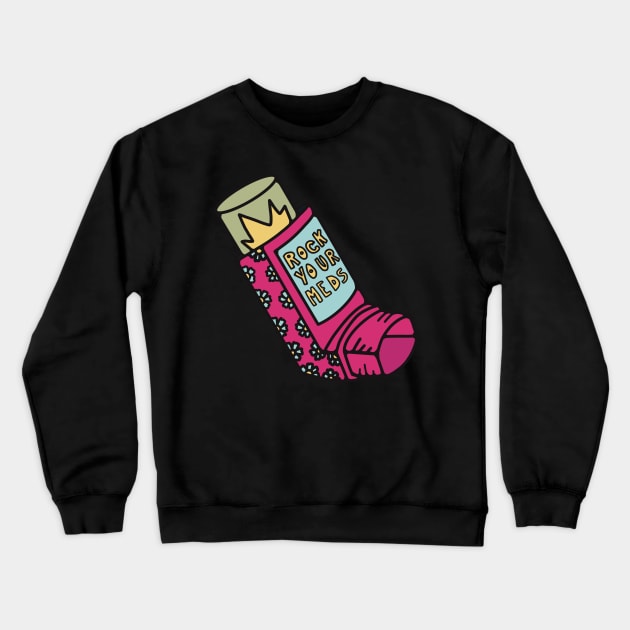 Inhale Crewneck Sweatshirt by Autistique